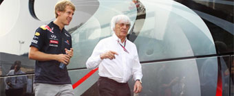 Vettel y Ecclestone