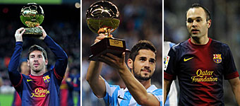 Messi, Isco e Iniesta