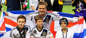 Beckham y familia