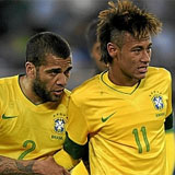 Neymar y Alves