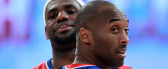LeBron James y Kobe Bryant