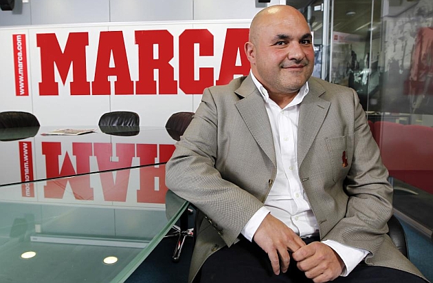 Javier Gonzlez Cancho visit la redaccin de Marca la pasada semana / Jos A. Garca (Marca)