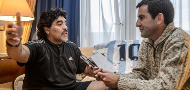 Maradona: "You can't slate Messi for two bad games"