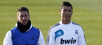 Ramos y Cristiano Ronaldo
