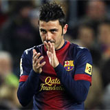 Villa: Estoy feliz por participar con Messi en los tres goles