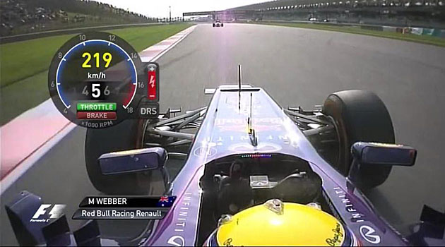 Webber dedicó una peineta a Vettel