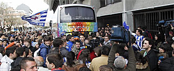 Bao de masas para el Deportivo a su llegada a Riazor