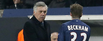 Ancelotti y Beckham