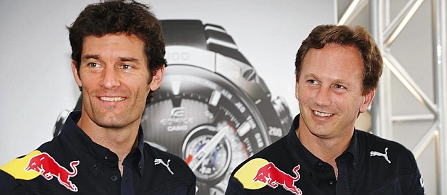 Webber y Horner en una imagen de archivo / Foto: RV Racing Press