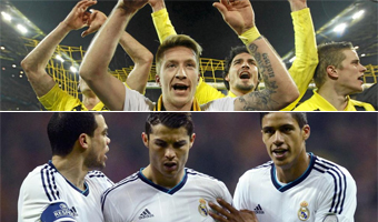 La quiniela del Borussia Dortmund-Real Madrid
