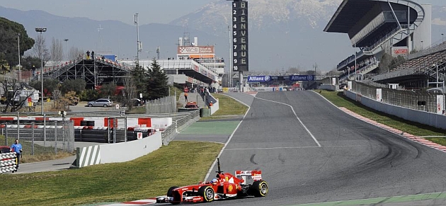Alonso pilota en Montmel en los pasados test de febrero / RV RACING PRESS