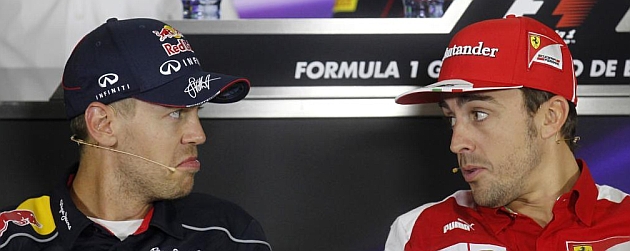 Vettel y Alonso, dura lucha por el reinado de Montmel