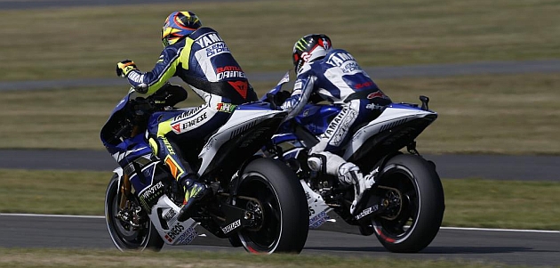 Rossi y Lorenzo, tras la carrera de Le Mans / Foto: Monster