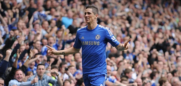 Fernando Torres celebra un gol con el Chelsea / AFP