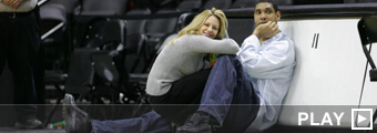 Tim Duncan con su ex esposa