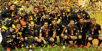 Seis aos despus el Bara levanta la Copa Catalunya