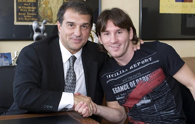 Laporta: Messi y su padre han actuado
dentro del marco de la regularidad