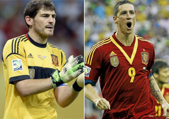Casillas y Torres, titulares ante Italia