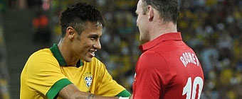 Neymar: Sera un sueo jugar con Rooney en el Barcelona