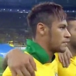 Brasil comenz� la goleada con su himno