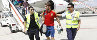 La Roja aterriza en Madrid