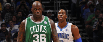 Shaquille O'Neal y Dwight Howard