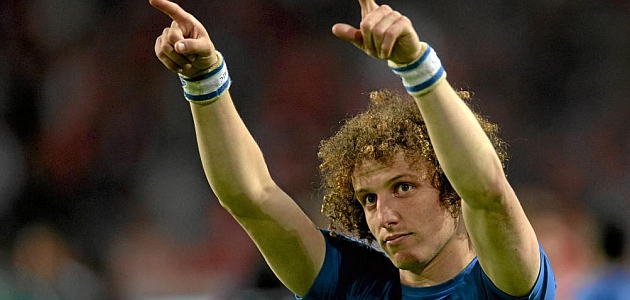 David Luiz, tras ganar la Europa League con el Chelsea / AFP
