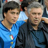 Ancelotti y su hijo