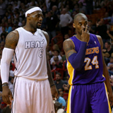 LeBron James y Kobe Bryant