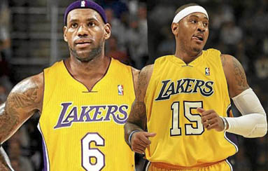Carmelo ve difcil la posibilidad de jugar junto a LeBron y Kobe en los Lakers
