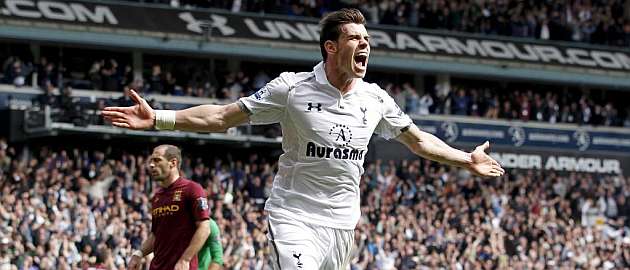 Gareth Bale celebra un gol durante la pasada temporada / AFP