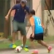 Neymar juega un partidillo con unos chavales