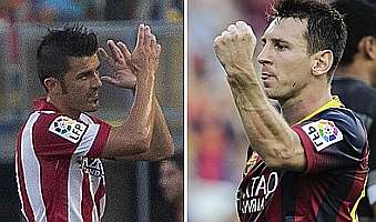 Duelo de campeones: Villa vs Messi
