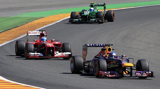 Alonso, segundo tras Vettel