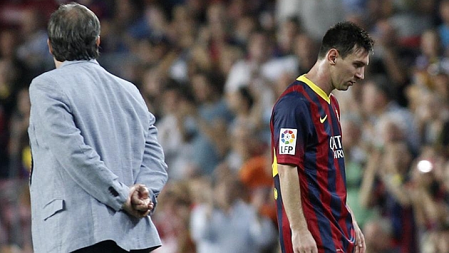 Zubizarreta: Es normal que Messi se
enfade por querer jugar siempre