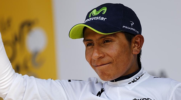 Nairo Quintana, en el podio del pasado Tour / AFP