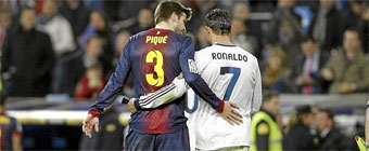 Piqu y Cristiano Ronaldo
