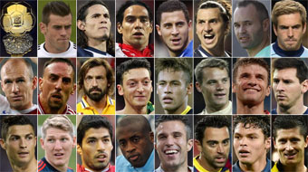 Bale joins Ronaldo, Messi, Neymar and Iniesta on Ballon d'Or shortlist ...