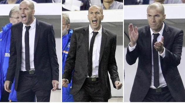 Zidane gets hot under the collar