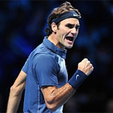 Federer da una leccin de coraje ante Del Potro