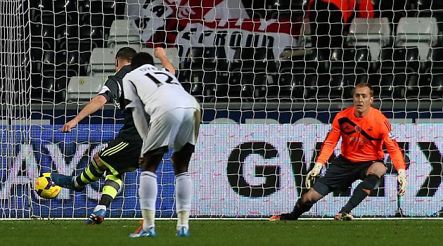Un penalti en el ltimo minuto
frustra la remontada del Swansea