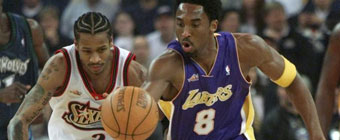 Iverson confa en Kobe: Si tuviera que jugar en silla de ruedas, sera el mejor en eso