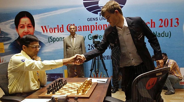 noticias - Carlsen y Anand aparecen en la sorprendente