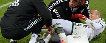 Una herida en la rodilla de Robben
desluci el pase del Bayern