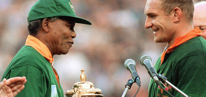 Mandela, el poltico que utiliz el rugby para unir un pas