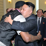 Rodman y Kim Jong-un