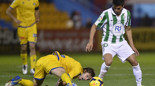 Ulises Davila, en el partido liguero ante el Alcorcn / Diego G. Souto (Marca)