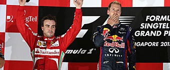Alonso: Vettel ser leyenda cuando gane con un coche igual al resto