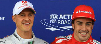 Schumacher y Alonso