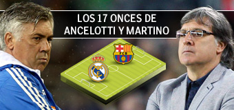 Los onces de Martino y Ancelotti, una lotería